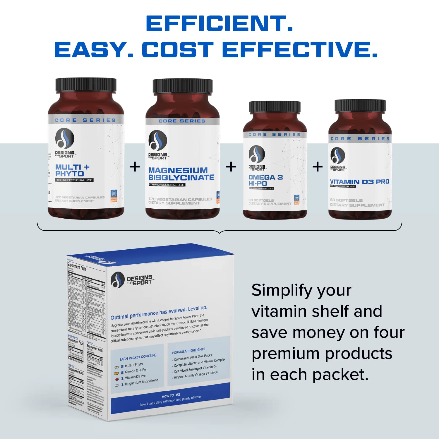 Designs for Sport vitamin D3 and K2 softgels promoting immune and arterial health