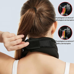 Deternuity neck brace ergonomic-v-shape-relief hugs the neck for better alignment.