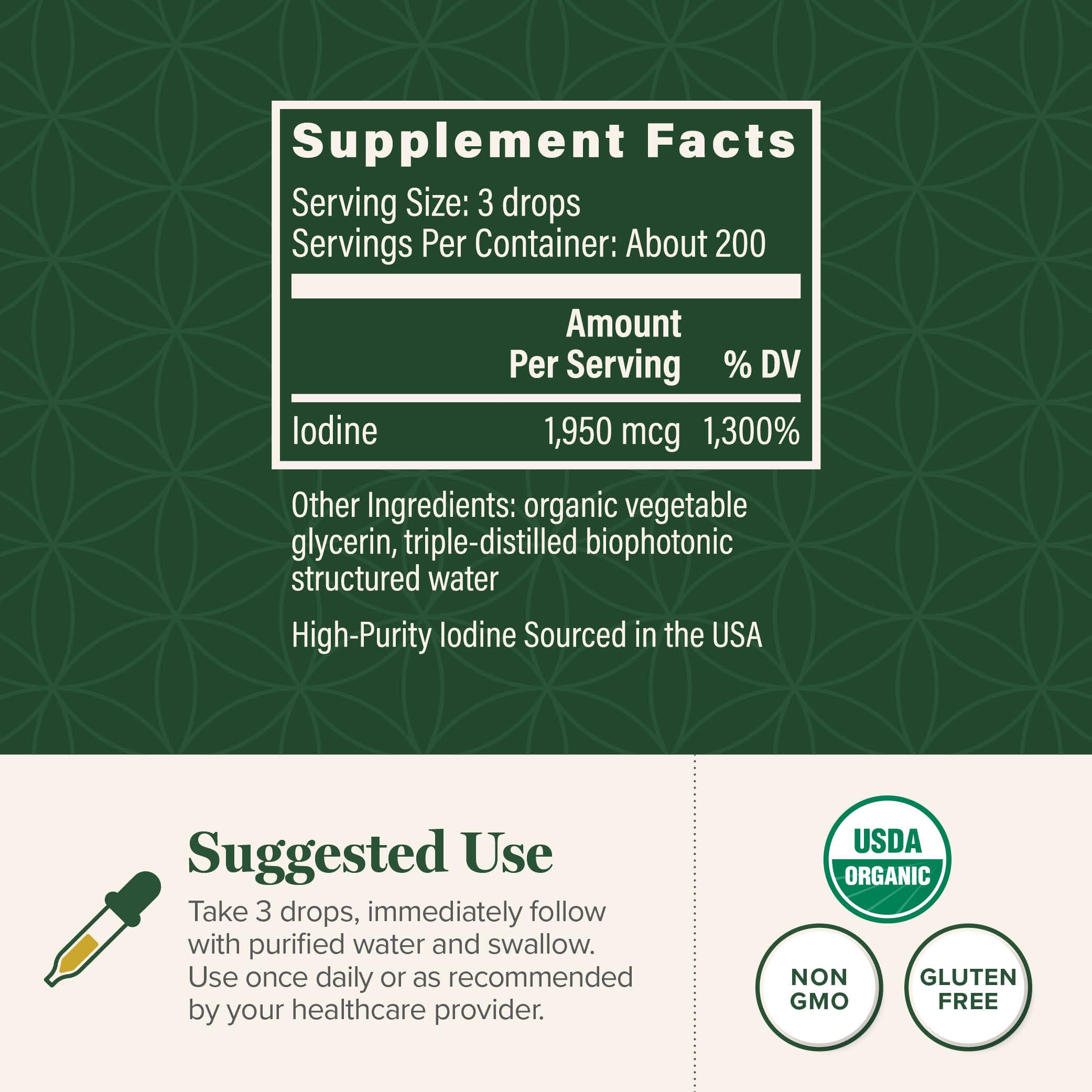Detoxadine bottle label showcasing non-GMO and vegan formulation for clean supplementation