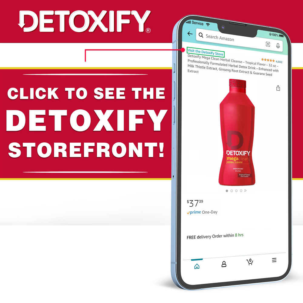 Detoxify eco-packaging-sticker highlights sustainable branding.
