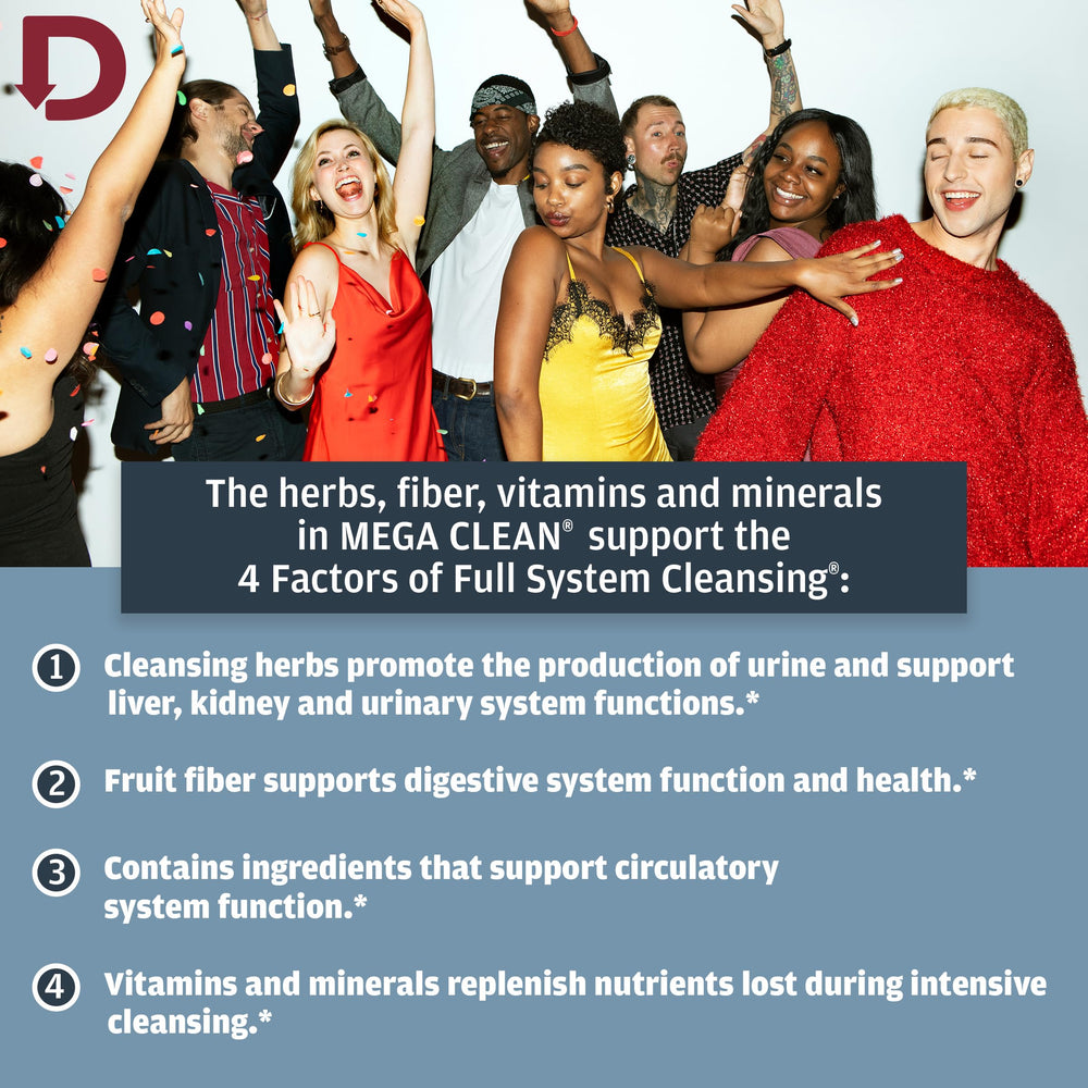 Detoxify Mega Clean sticker package helps personalize your detox routine.
