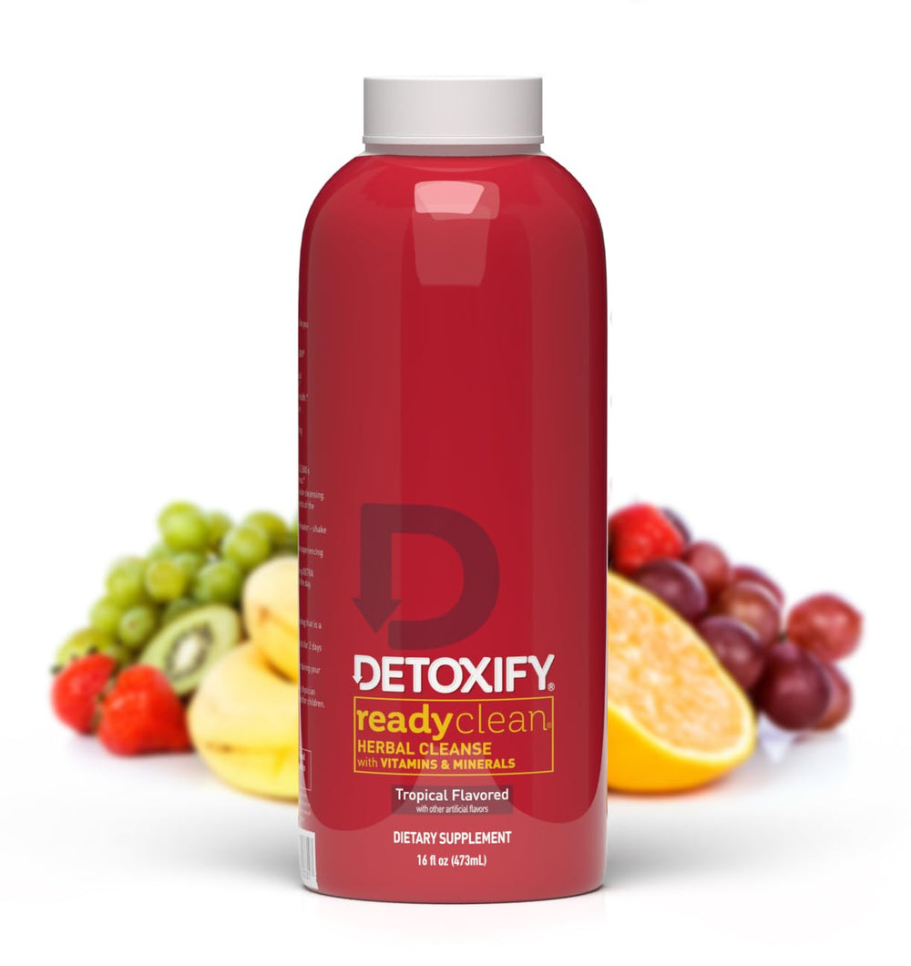 Detoxify Ready Clean Tropical bottle shows fast detox potential.