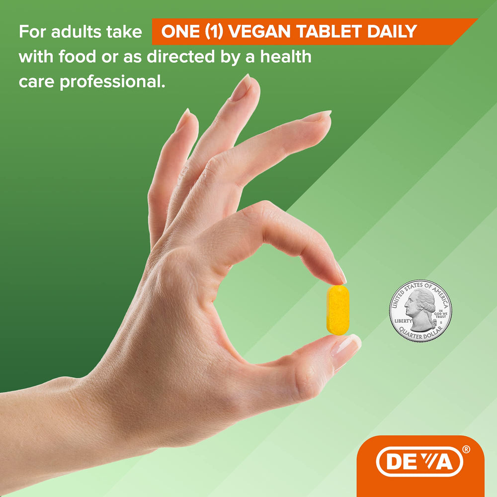 DEVA ingredients label featuring plant-based components and boswellia