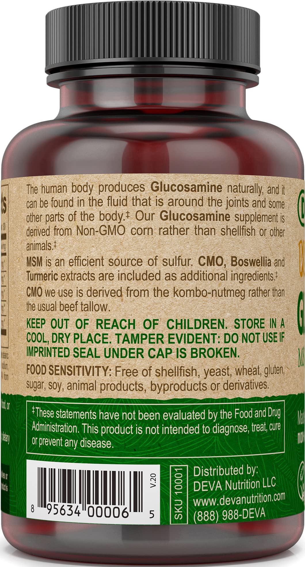 Close-up of DEVA tablets illustrating vegan blend