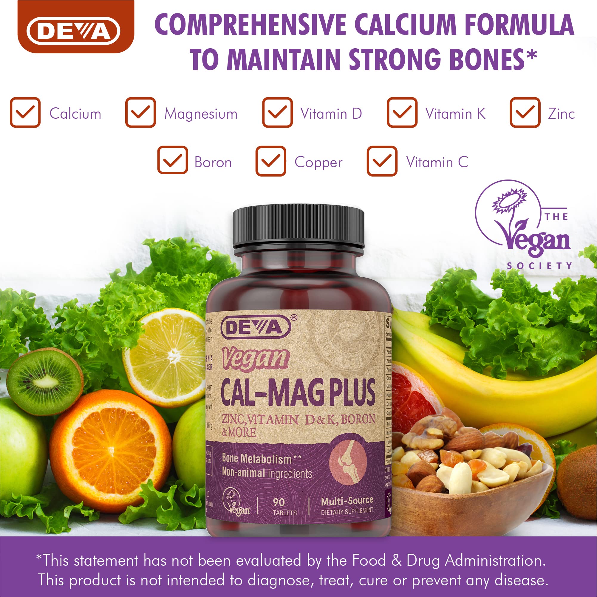 DEVA packaging artwork with nutrition facts emphasizing clean label