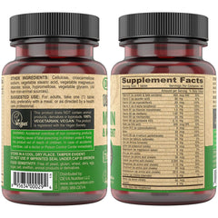 DEVA Tiny Tablets bottle side view showing compact daily supplement