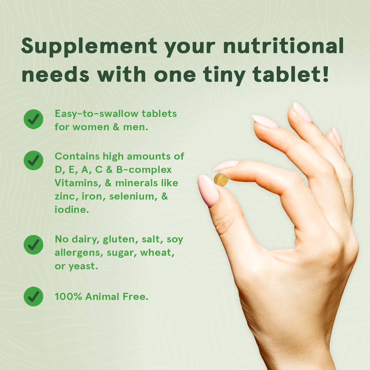 Two-pack DEVA Tiny Tablets packaging emphasizes ongoing daily nutrition
