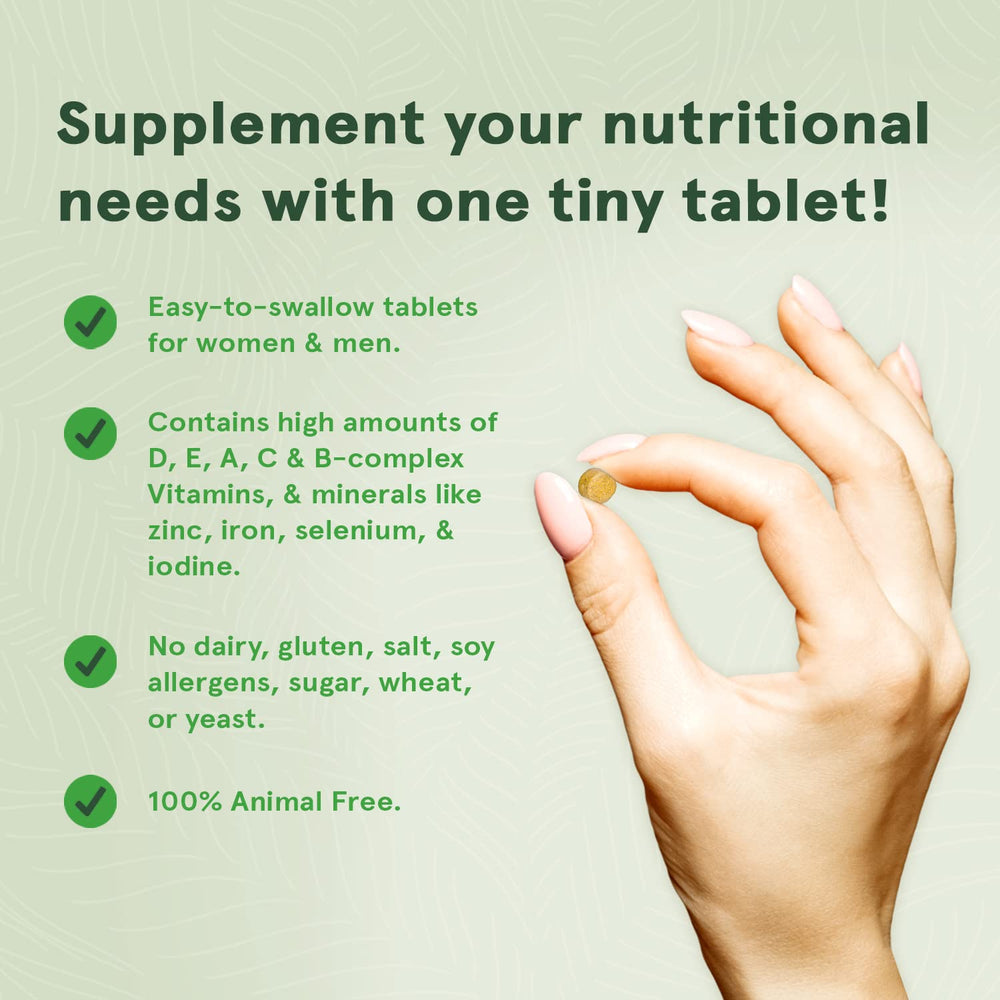 Two-pack DEVA Tiny Tablets packaging emphasizes ongoing daily nutrition
