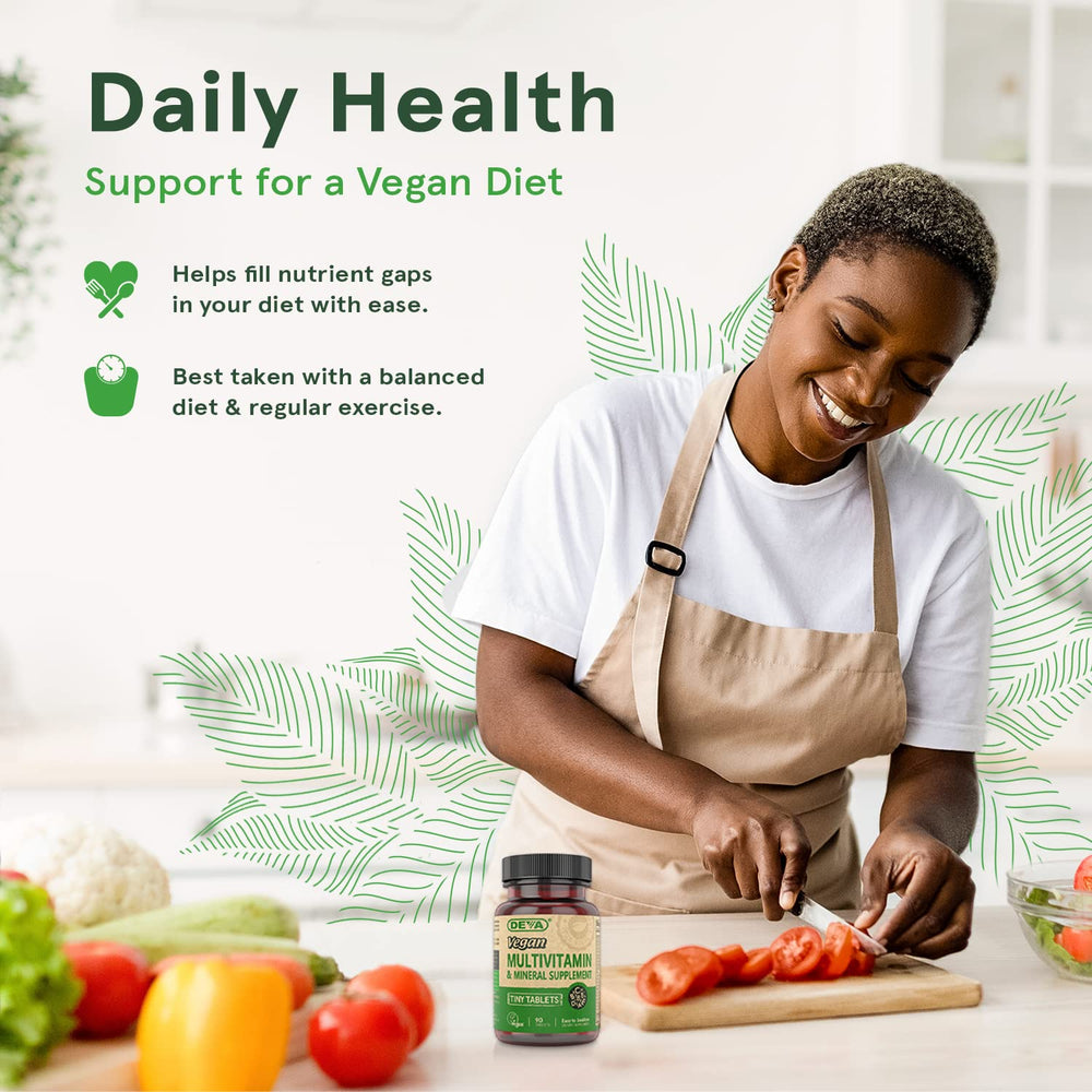 DEVA Tiny Tablets vegan icon indicating plant-based lifestyle suitability