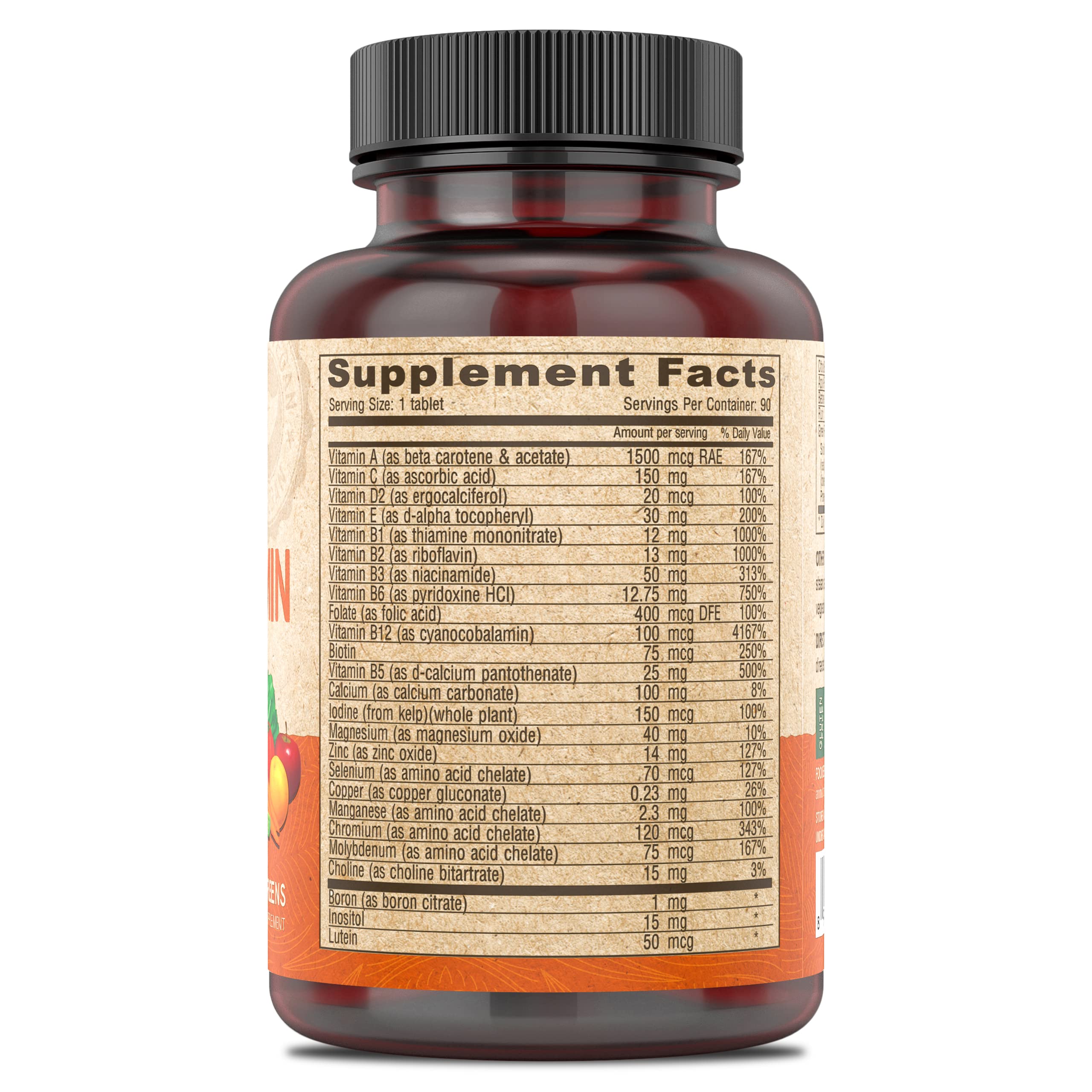 DEVA Vegan Iron-Free Multivitamin tablets closeup for easy-to-swallow vegan nutrition.
