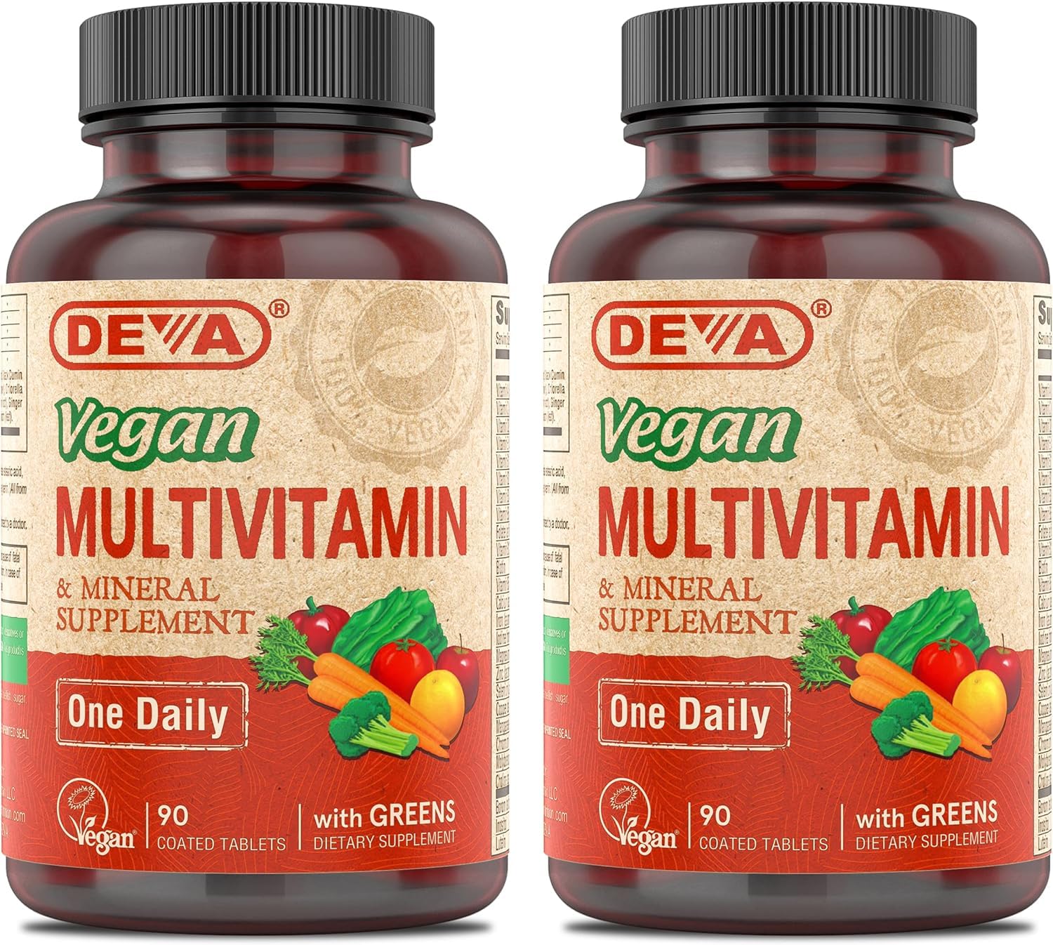 DEVA Vegan Multivitamin bottle front for daily energy support