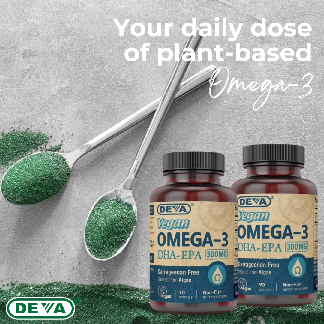 DEVA softgels with a glass of water for daily use