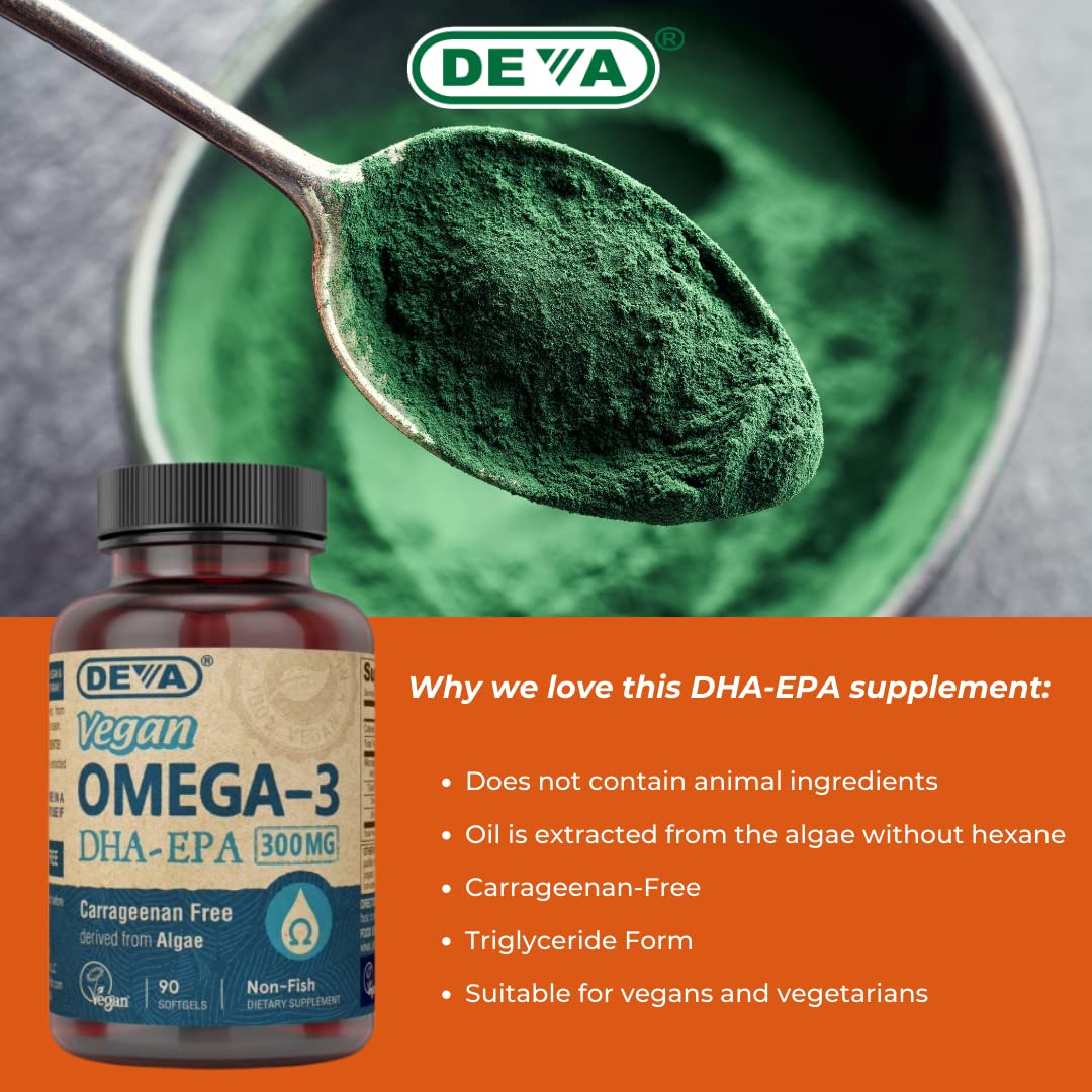 DEVA bottle resting on kitchen counter in a healthy lifestyle scene