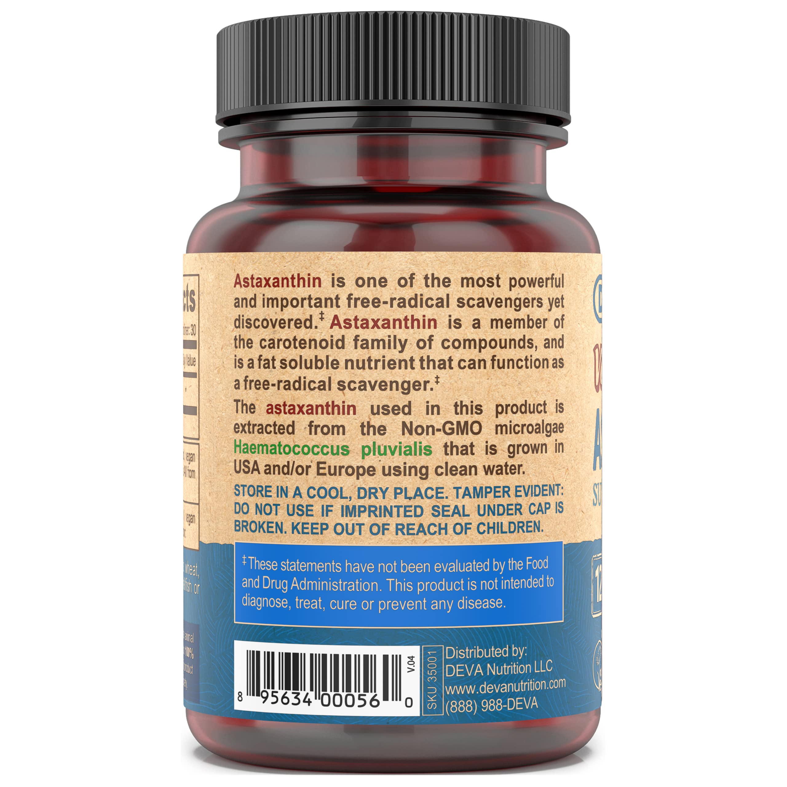 DEVA vegan supplement packaging promoting clean, animal-free wellness.