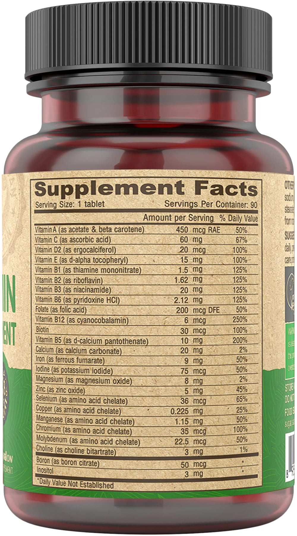 DEVA vegan tiny tablets closeup of small, convenient tablets