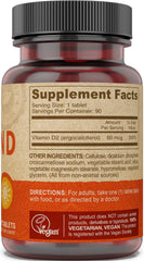 DEVA vegan Vitamin D2 tablets being poured for daily intake.