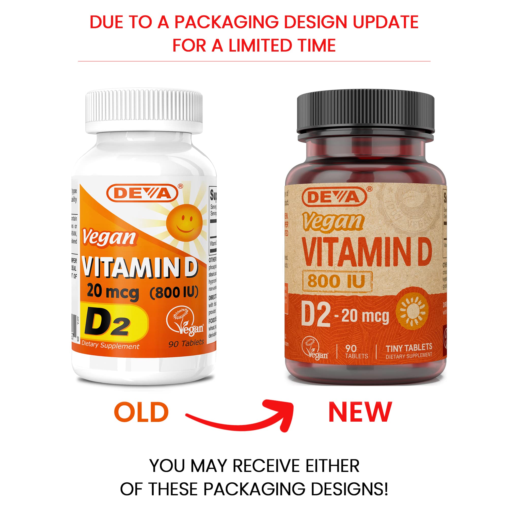 Close-up of DEVA D2 tablets ready for daily supplementation.
