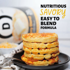 Devotion Nutrition Buttery Blend poured powder over oats for a versatile breakfast