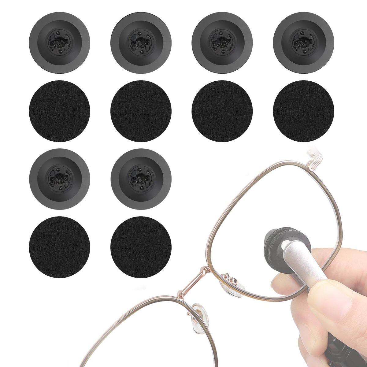 Dexspoeny eyeglass cleaner pad set for on the go removal of fingerprints.