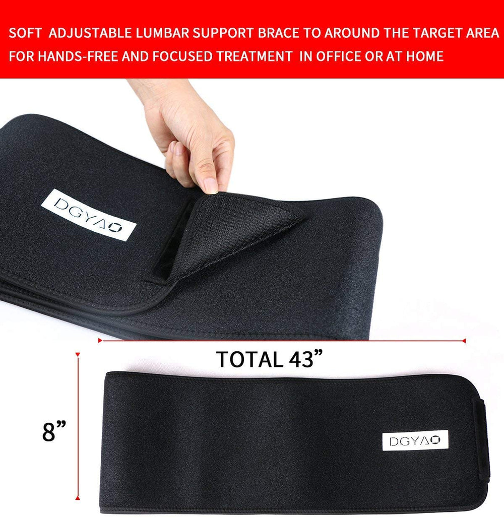 DGYAO wearable belt demonstrating soft, comfortable wrap during wear