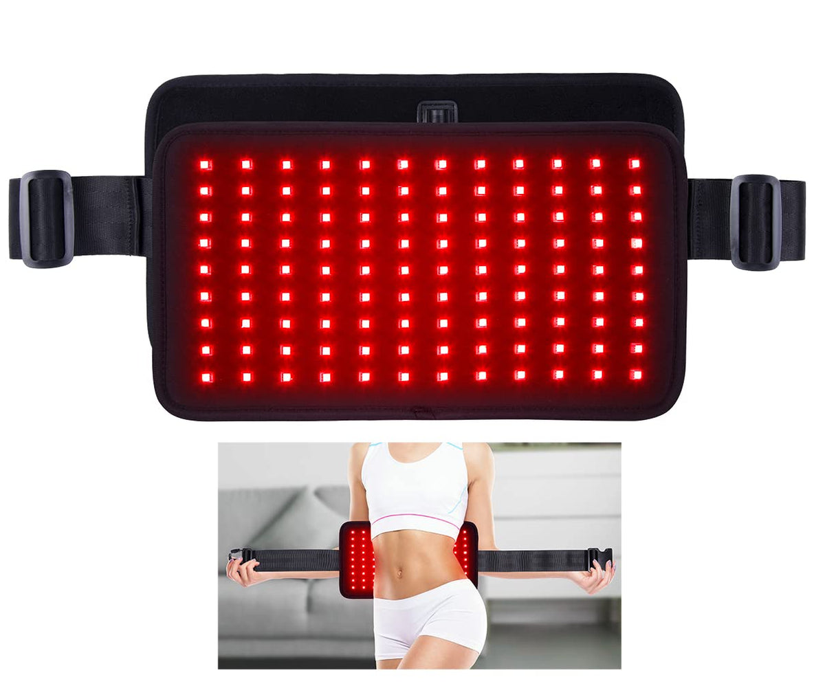 DGYAO red and near-infrared belt close-up with dual lights for targeted warmth.