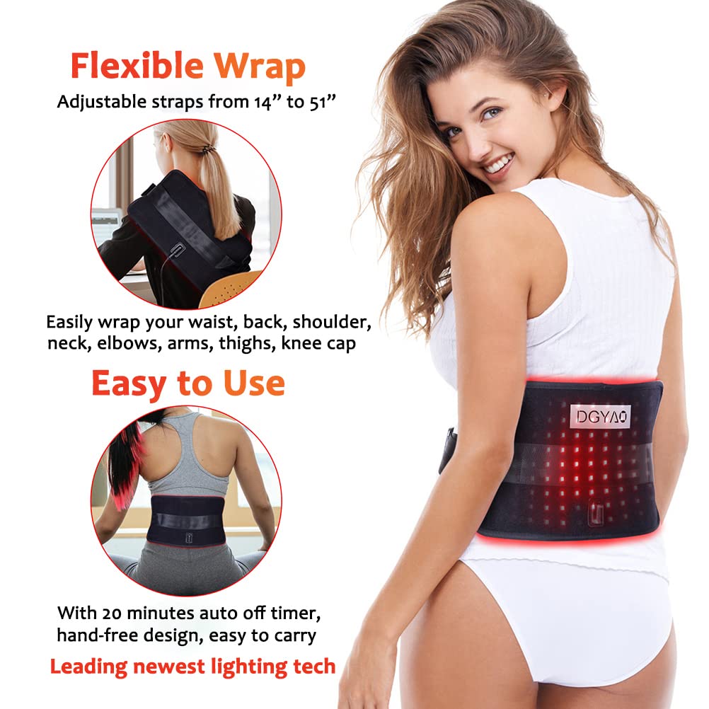 DGYAO therapy belt timer indicates 20-minute session readiness.