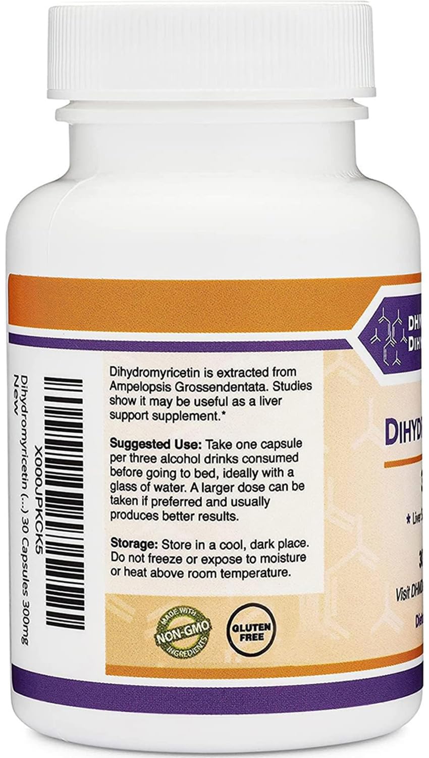 DHM Depot Dihydromyricetin box packaging emphasizing USA-made production standards