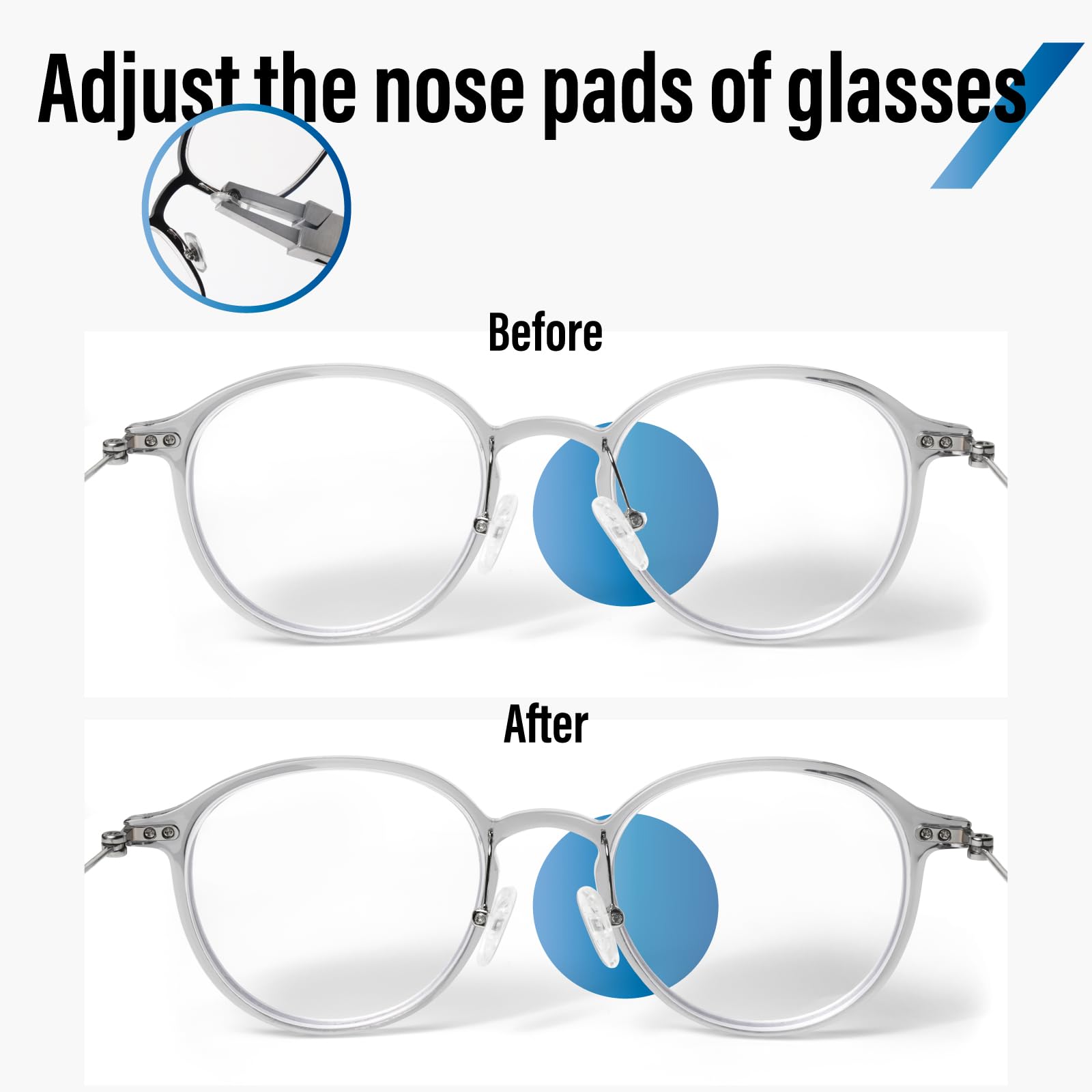 Dhoptical repair kit offers simple, user-friendly eyeglass tweaks.