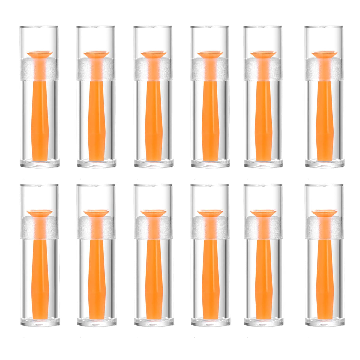 DHSUUUUP 12-pack hard contact lens remover with orange suction cup for gentle scleral lens removal.