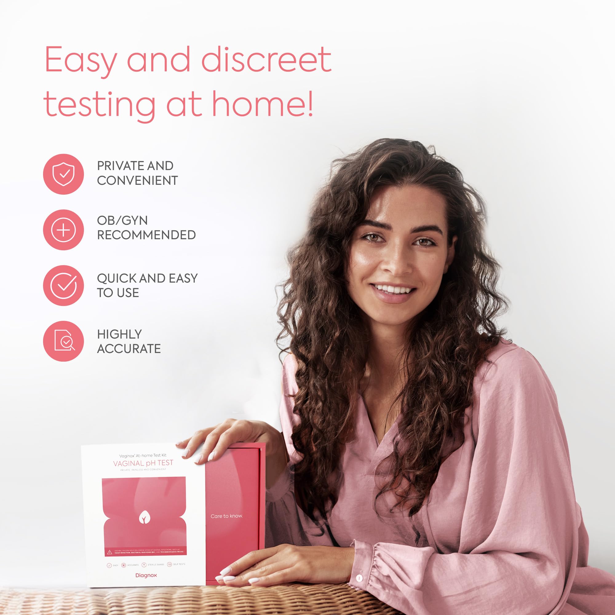 DIAGNOX HEALTH pack of 10 self-tests with sterile swabs for convenience.