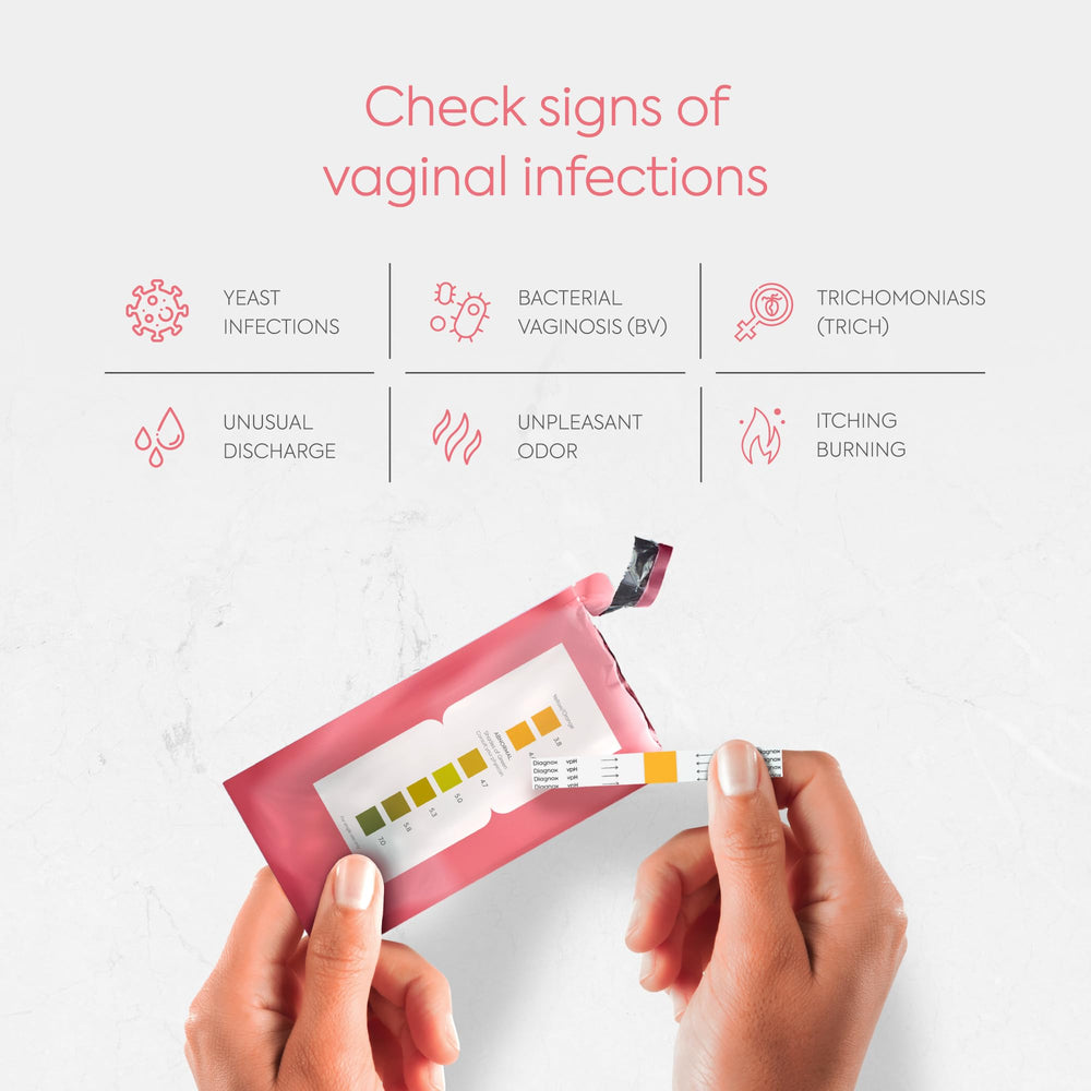 DIAGNOX HEALTH pH test strips for accurate home readings and easy interpretation.