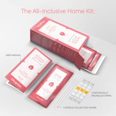 DIAGNOX HEALTH travel pack with sealed pouches preserves shelf life.