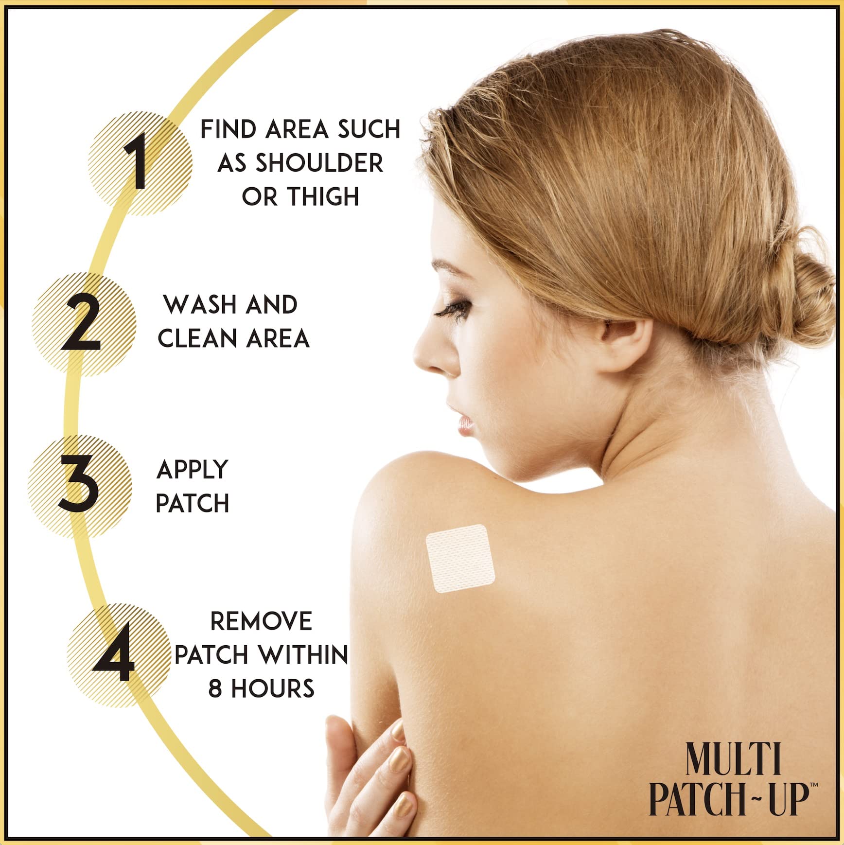 Diamond Hills Multi Patch-Up patch applied on skin during routine