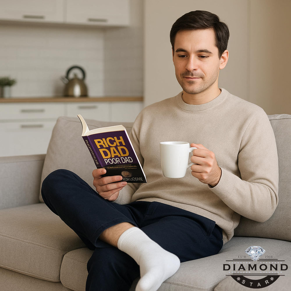 Diamond Star unisex-fit diabetic ankle socks on a display.