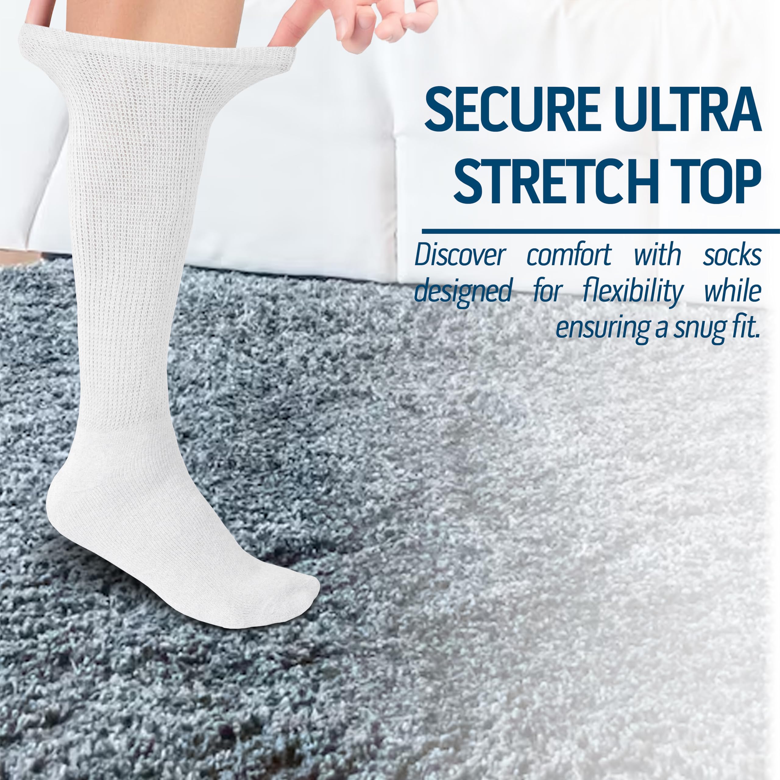 Diamond Star seamless toe diabetic socks reduce rubbing and blisters