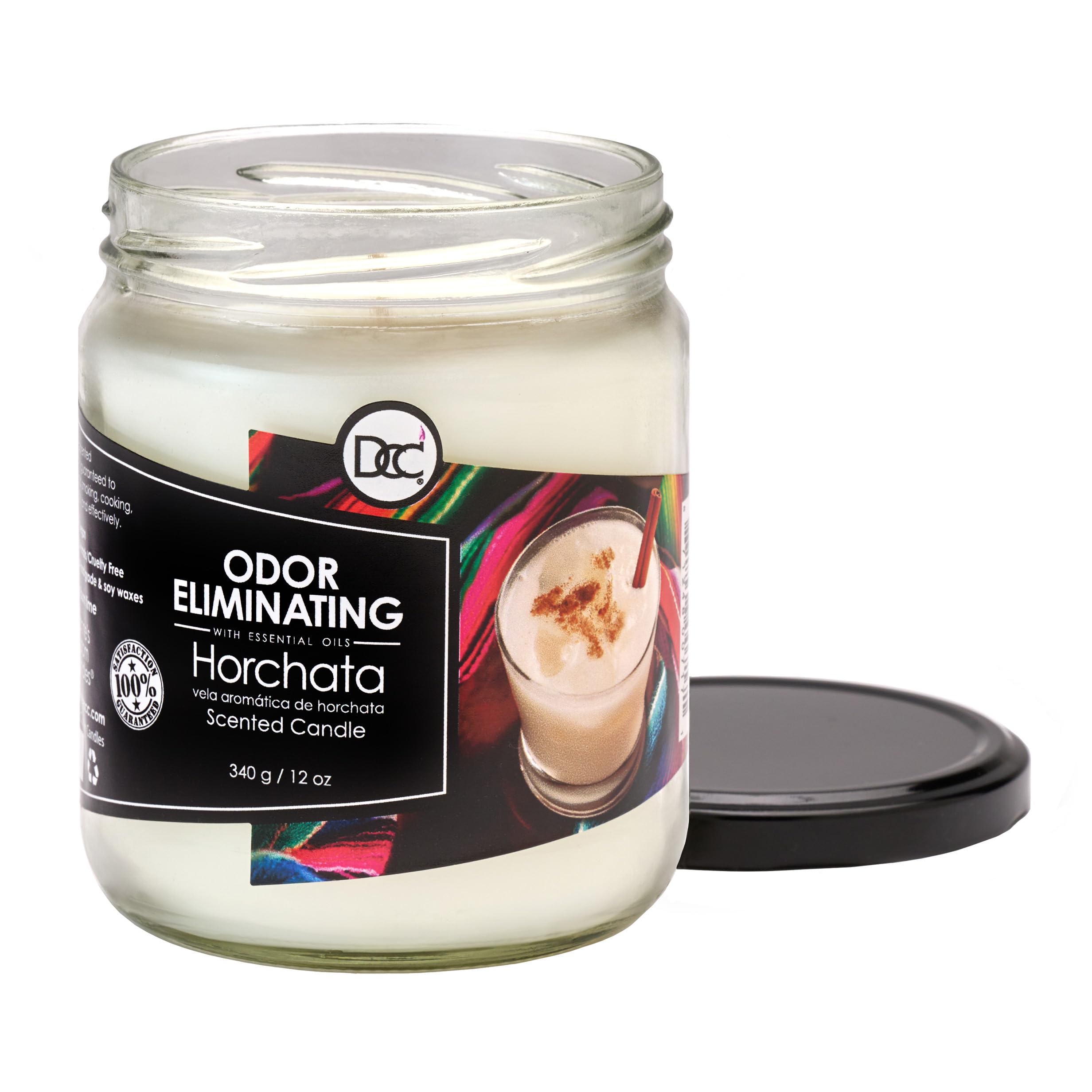Dianne's Horchata candle demonstrates odor-elimination power against typical household smells