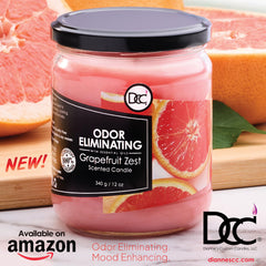 Dianne's Grapefruit Zest fragrance-pouring shot highlighting vibrant grapefruit notes.