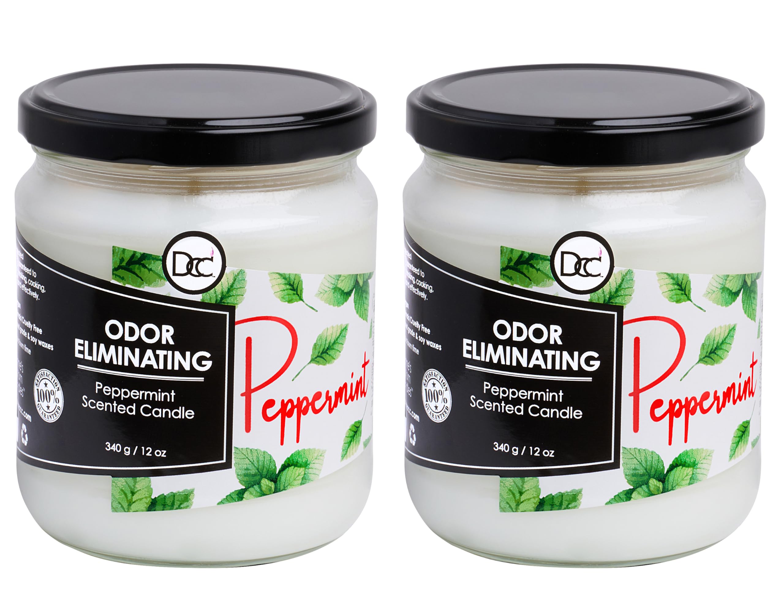 Dianne's Peppermint Two-Pack front-view displays refreshing aroma and extended burn time.