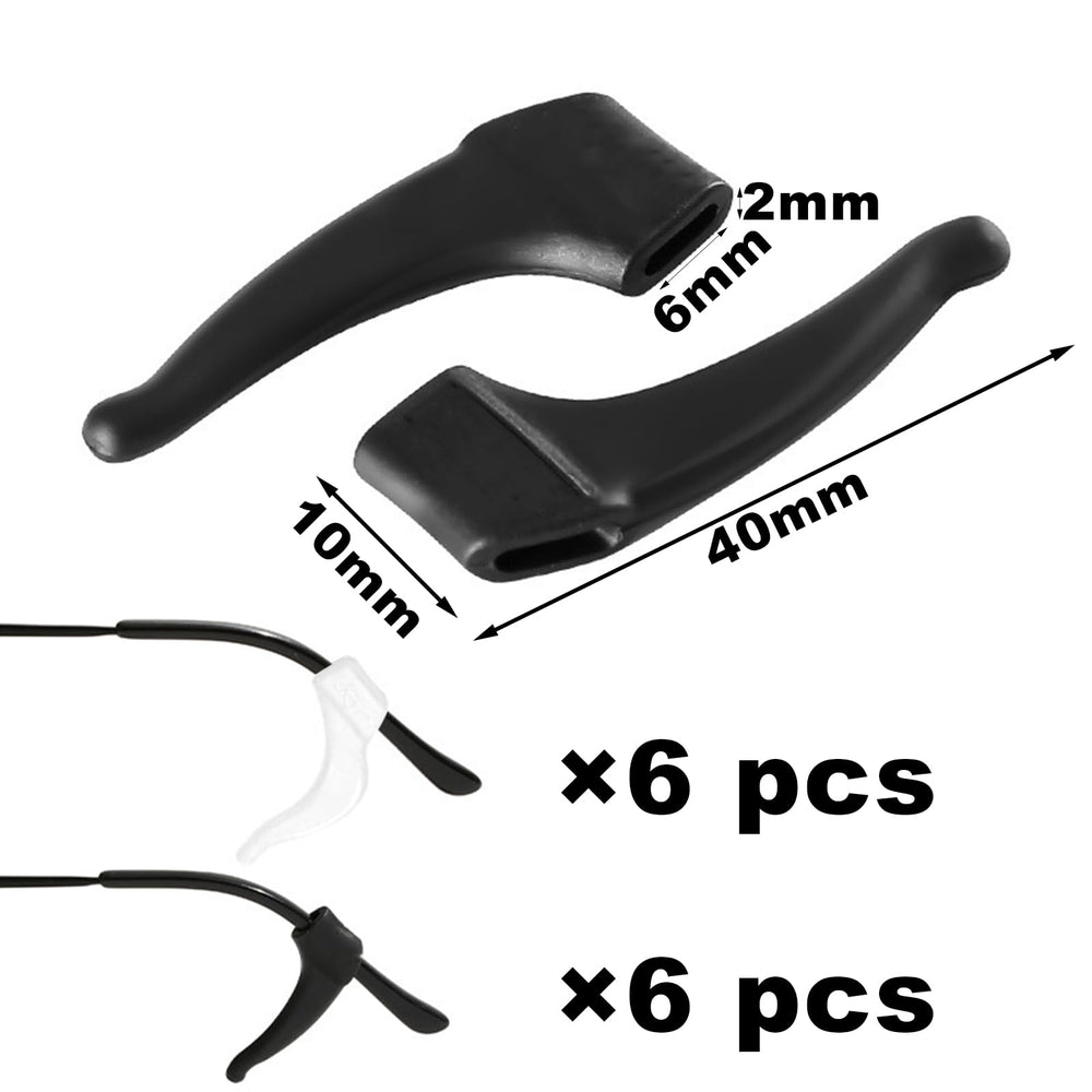 Conjunto de ganchos DIAONIAN para oreja con colores negro y blanco para uso diario