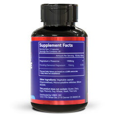 Diatmoon Magnesium L-Threonine capsules pour showing easy daily dosage