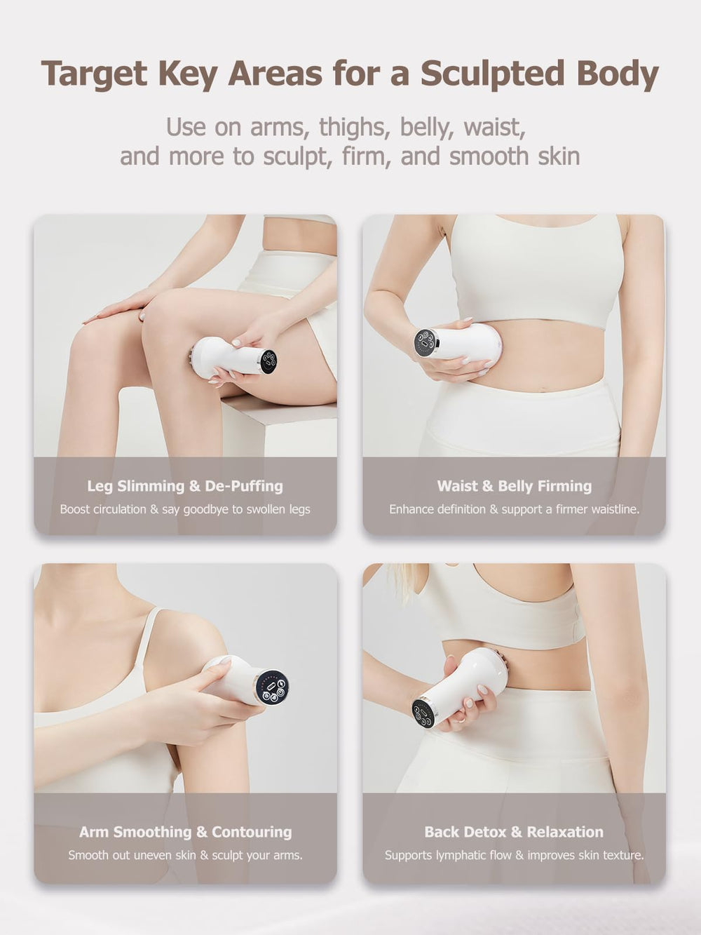DiDEER full-body massager on arms and legs for fascia relief and tone