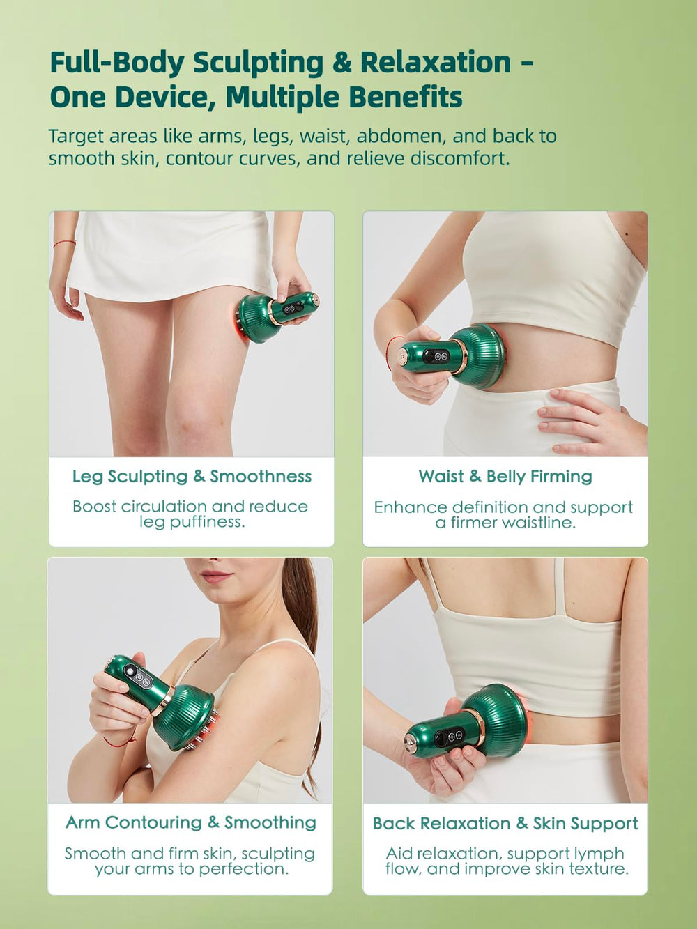 DiDEER full-body use device for legs, arms, and belly for circulation support.