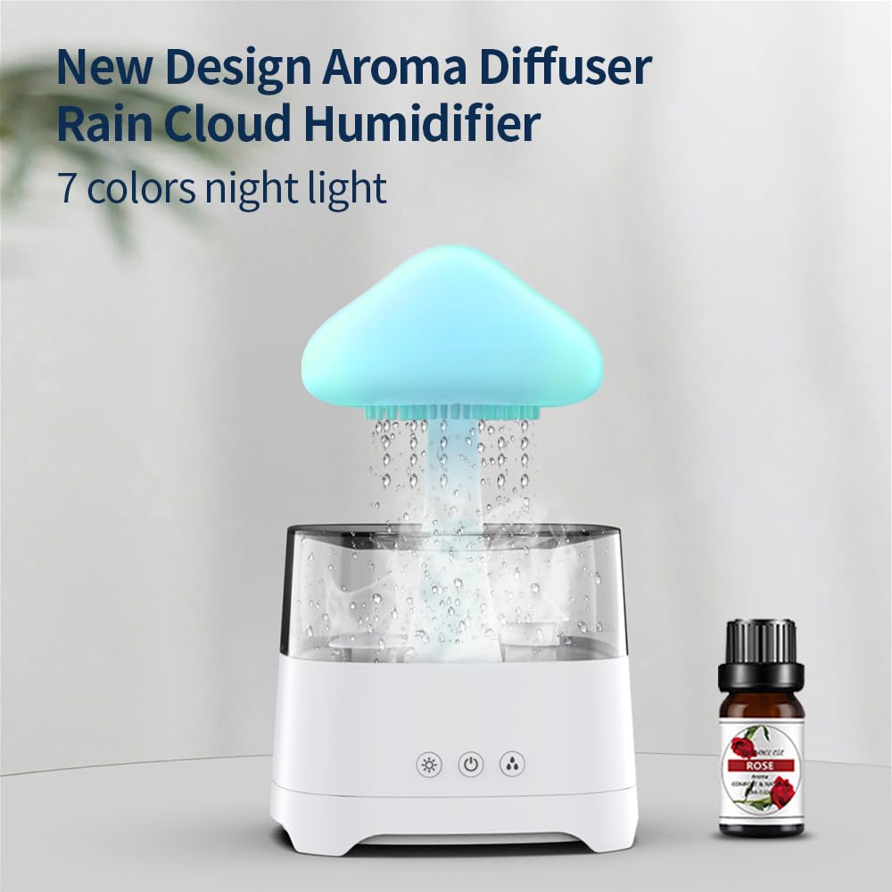 Diffuserlove Breathing light mode adds a gentle color cycle for ambiance.