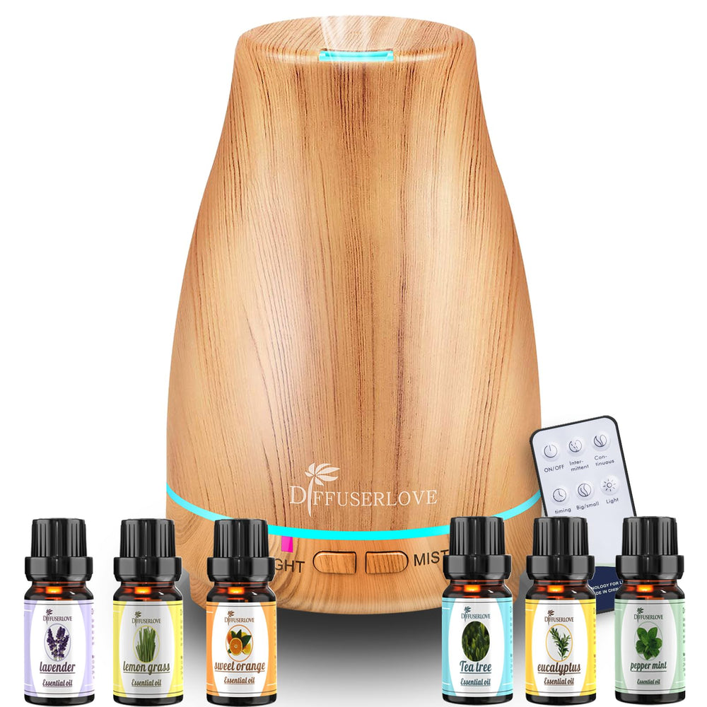 Diffuserlove 200ml diffuser on a shelf for gentle aroma diffusion.