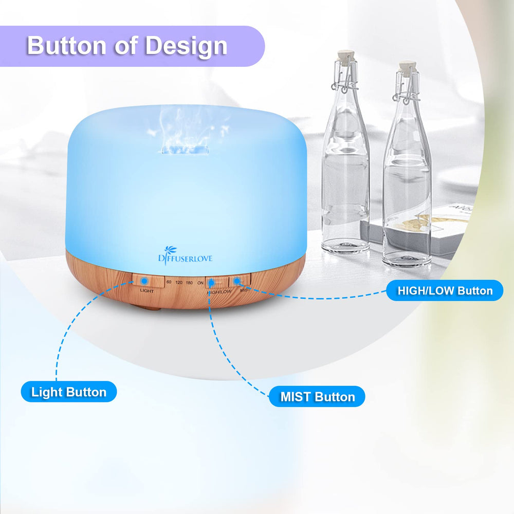 Diffuserlove 7-color lamp adds ambient lighting