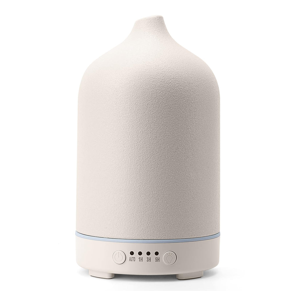 Diffuserlove ceramic diffuser 250ml with elegant cover for stylish bedroom aromatherapy.