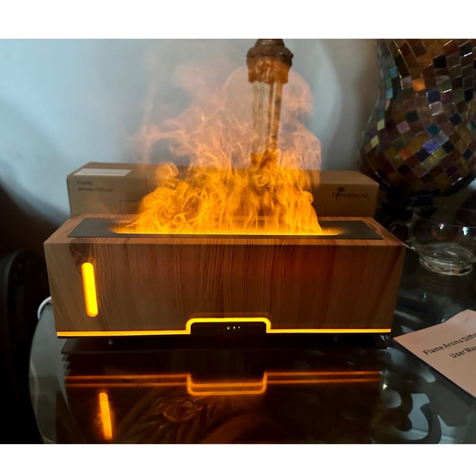Diffuserlove Flame Diffuser continuous-mist mode providing steady aroma