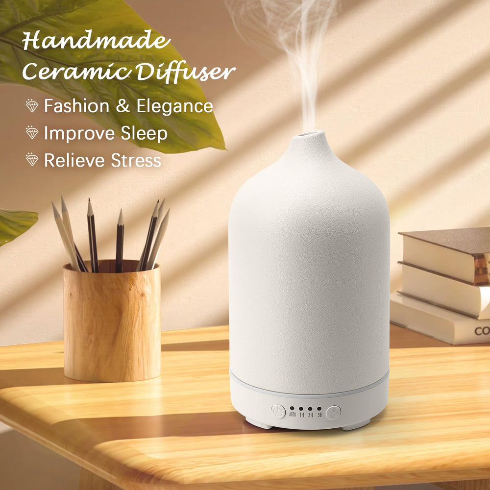 Diffuserlove handmade ceramic cover highlights durable stone diffuser for timeless home decor.