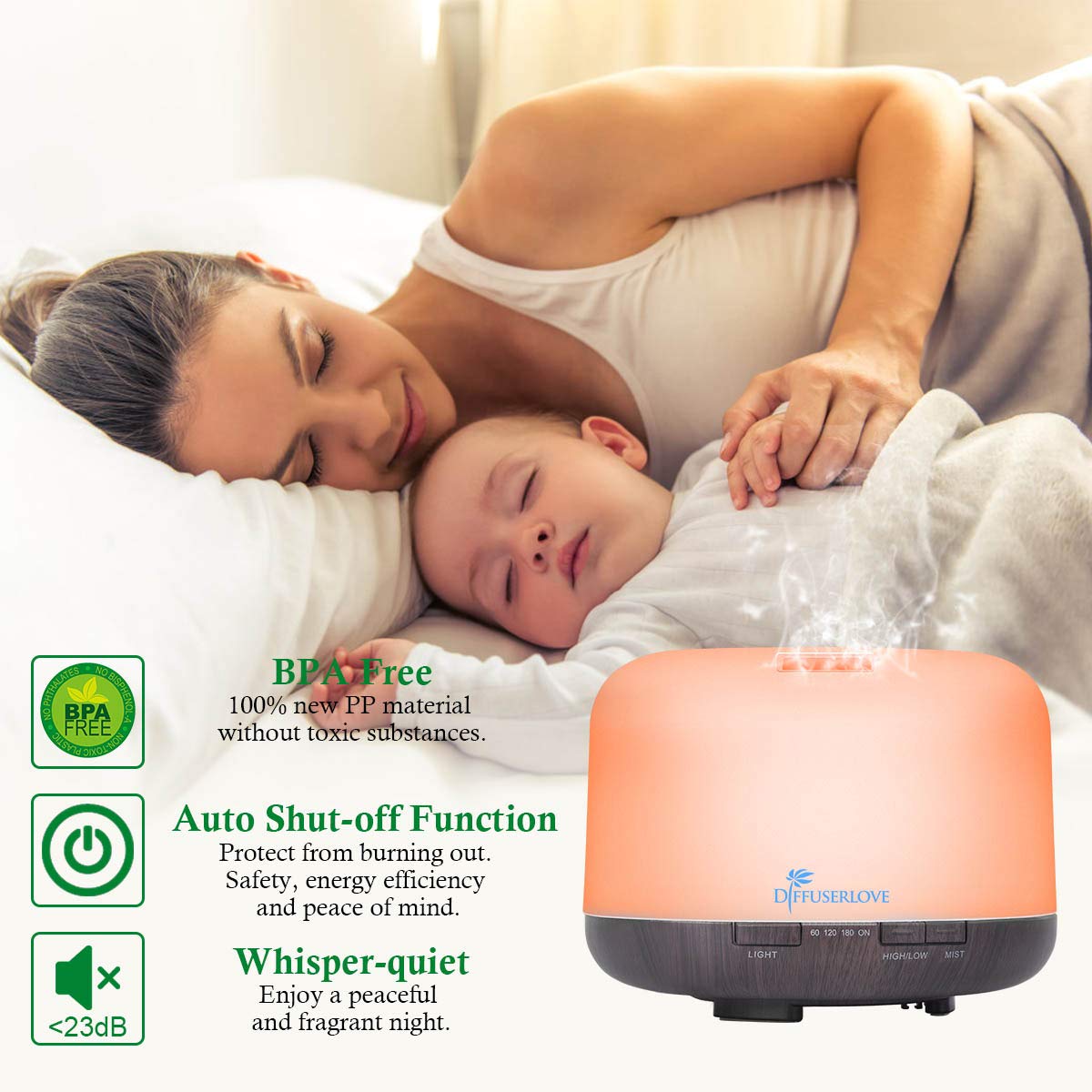 Diffuserlove large tank design with easy cleaning access.