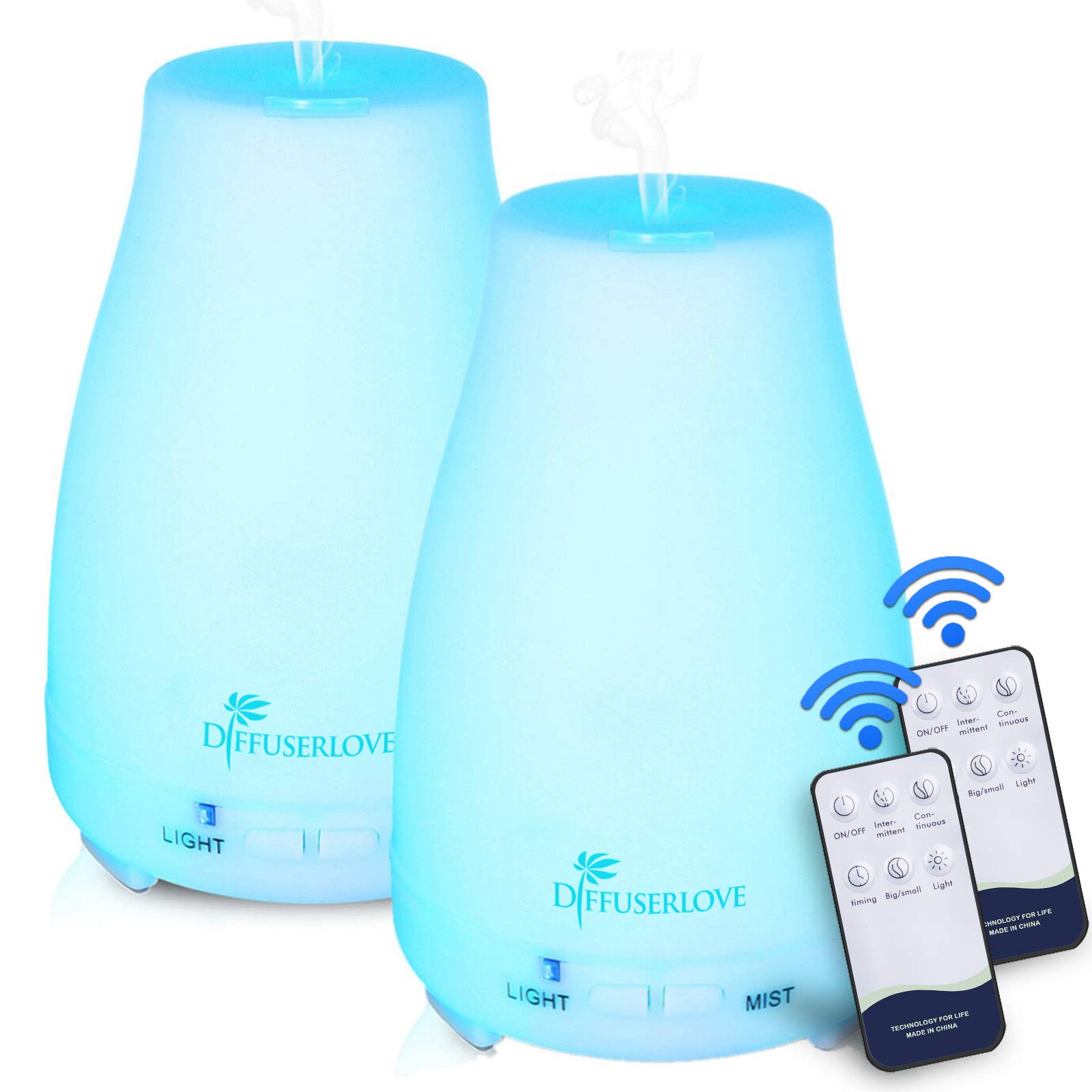 Diffuserlove packaging and quick setup guide for two diffusers
